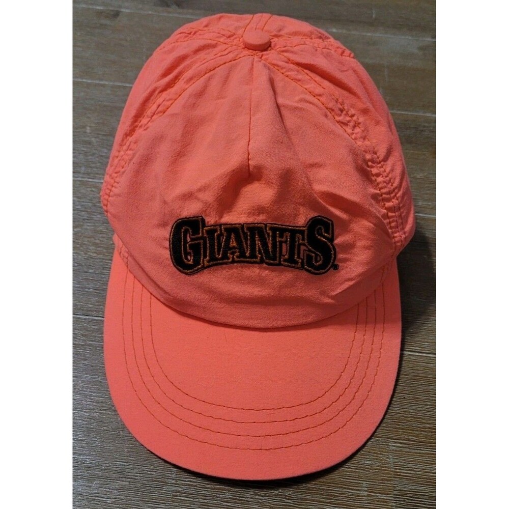 90’s Vintage San Francisco Giants Neon Orange Hat Cap Annco Snapback Made In USA